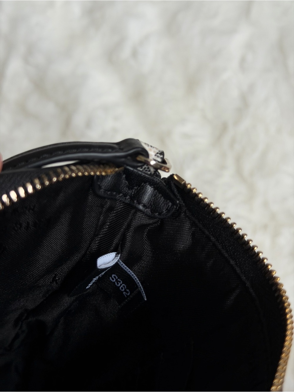 Kate Spade Black and White Floral Jacquard Shoulder Clutch - Picture 9 of 10